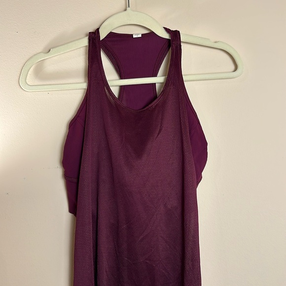 lululemon athletica Tops - *SOLD* 💛 Lululemon Layered Tank Purple & Gold Accents